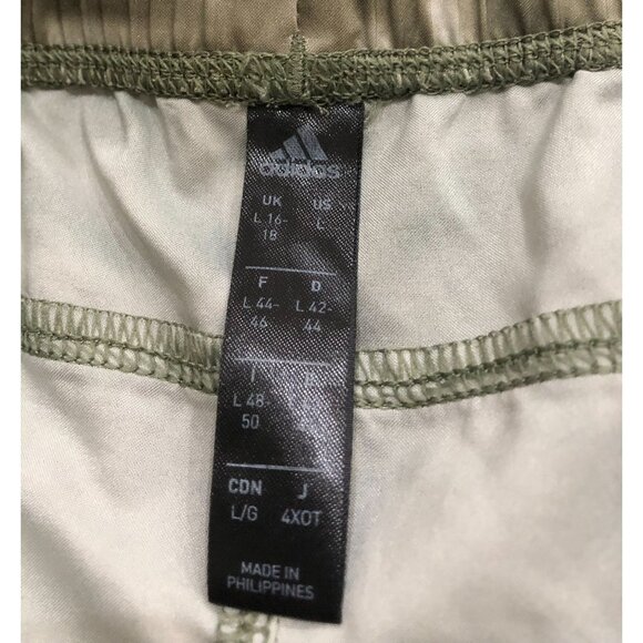 Adidas Aeroready Womens Large Green Own the Run Spray Dye Shorts Athletic - Picture 3 of 6